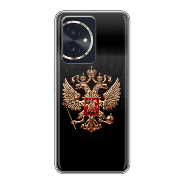 Силиконовый чехол на Honor 100 с принтом Герб России Силиконовый чехол на Honor 100 с принтом Герб России