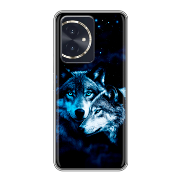 Силиконовый чехол на Honor 100 с принтом Волки Силиконовый чехол на Honor 100 с принтом Волки