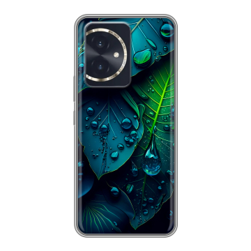 Силиконовый чехол на Honor 100 с принтом Листья Силиконовый чехол на Honor 100 с принтом Листья