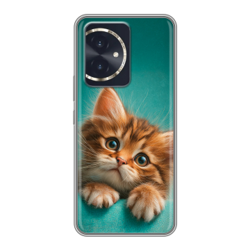 Силиконовый чехол на Honor 100 с принтом котенок Силиконовый чехол на Honor 100 с принтом котенок