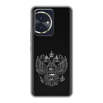 Силиконовый чехол на Honor 100 с принтом Герб России