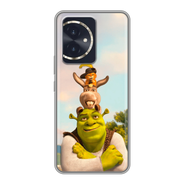 Силиконовый чехол на Honor 100 с принтом Шрек Shrek