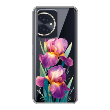 Силиконовый чехол на Honor 100 с принтом Цветы орхидеи