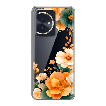Силиконовый чехол на Honor 100 с принтом Цветы принт