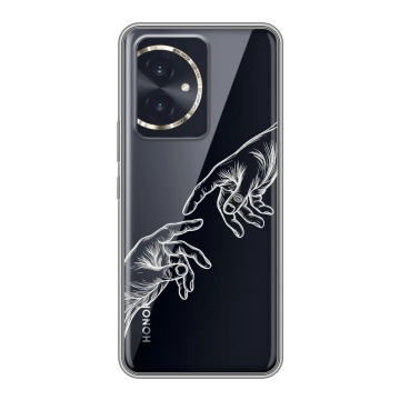 Силиконовый чехол на Honor 100 с принтом Сотворение мира