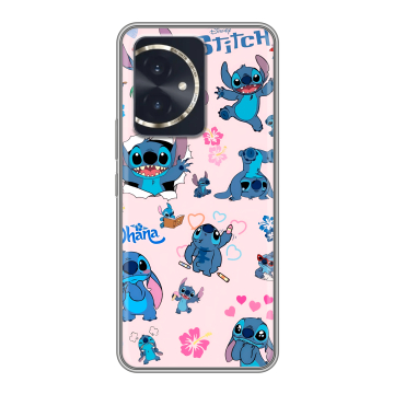Силиконовый чехол на Honor 100 с принтом Лило и Стич Силиконовый чехол на Honor 100 с принтом Лило и Стич