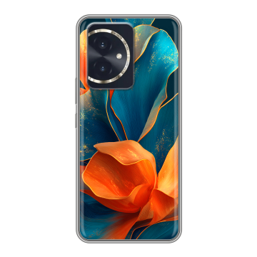 Силиконовый чехол на Honor 100 с принтом Цветы