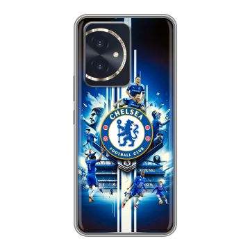 Силиконовый чехол на Honor 100 с принтом Chelsea Челси Силиконовый чехол на Honor 100 с принтом Chelsea Челси