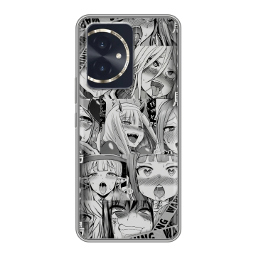 Силиконовый чехол на Honor 100 с принтом Ahegao Ахегао Аниме Силиконовый чехол на Honor 100 с принтом Ahegao Ахегао Аниме