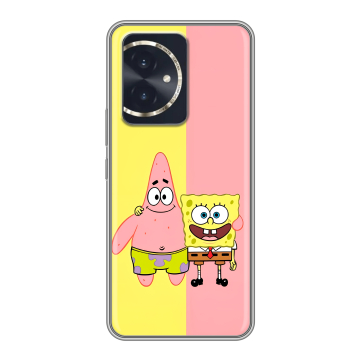 Силиконовый чехол на Honor 100 с принтом Спанч боб Спанчбоб Силиконовый чехол на Honor 100 с принтом Спанч боб Спанчбоб