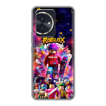 Силиконовый чехол на Honor 100 с принтом Roblox Роблокс