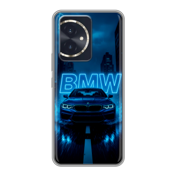 Силиконовый чехол на Honor 100 с принтом BMW БМВ Силиконовый чехол на Honor 100 с принтом BMW БМВ