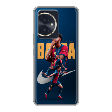 Силиконовый чехол на Honor 100 с принтом Барселона Barca Yamal Силиконовый чехол на Honor 100 с принтом Барселона Barca Yamal