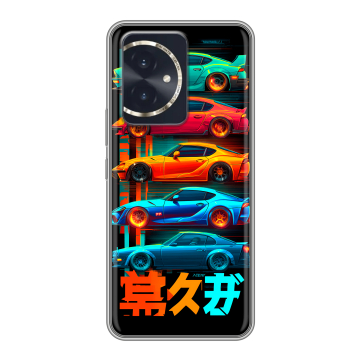 Силиконовый чехол на Honor 100 с принтом машины тачки Силиконовый чехол на Honor 100 с принтом машины тачки