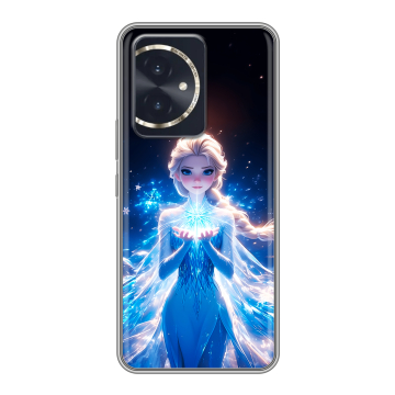 Силиконовый чехол на Honor 100 с принтом Холодное сердце Frozen Силиконовый чехол на Honor 100 с принтом Холодное сердце Frozen