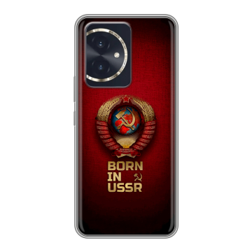 Силиконовый чехол на Honor 100 с принтом Флаг Герб СССР Силиконовый чехол на Honor 100 с принтом Флаг Герб СССР