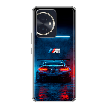 Силиконовый чехол на Honor 100 с принтом BMW БМВ Силиконовый чехол на Honor 100 с принтом BMW БМВ