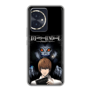 Силиконовый чехол на Honor 100 с принтом Death note Тетрадь смерти Силиконовый чехол на Honor 100 с принтом Death note Тетрадь смерти