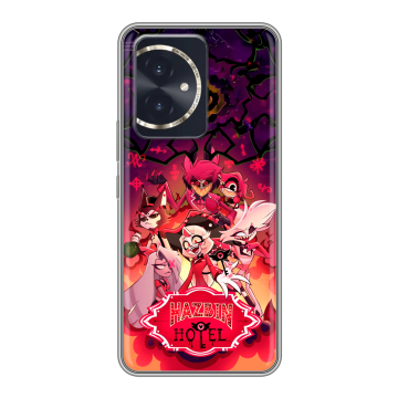 Силиконовый чехол на Honor 100 с принтом Hazbin Hotel Отель Хазбин Силиконовый чехол на Honor 100 с принтом Hazbin Hotel Отель Хазбин