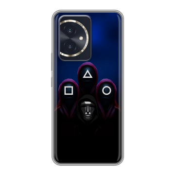 Силиконовый чехол на Honor 100 с принтом Игра Кальмара