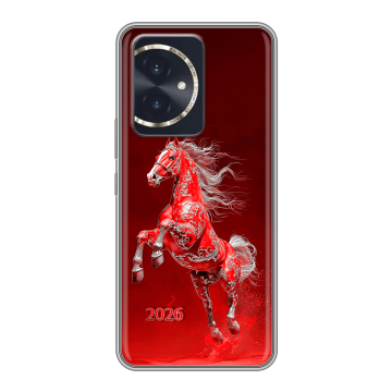Силиконовый чехол на Honor 100 с принтом Новый год