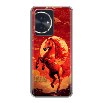 Силиконовый чехол на Honor 100 с принтом Новый год