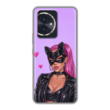 Силиконовый чехол на Honor 100 с принтом женский