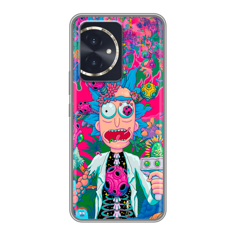 Силиконовый чехол на Honor 100 с принтом Рик и Морти Rick Morty Силиконовый чехол на Honor 100 с принтом Рик и Морти Rick Morty