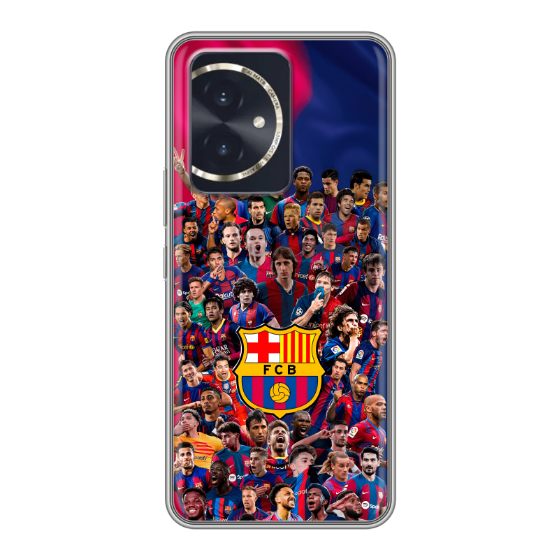 Силиконовый чехол на Honor 100 с принтом Барселона Barcelona Силиконовый чехол на Honor 100 с принтом Барселона Barcelona
