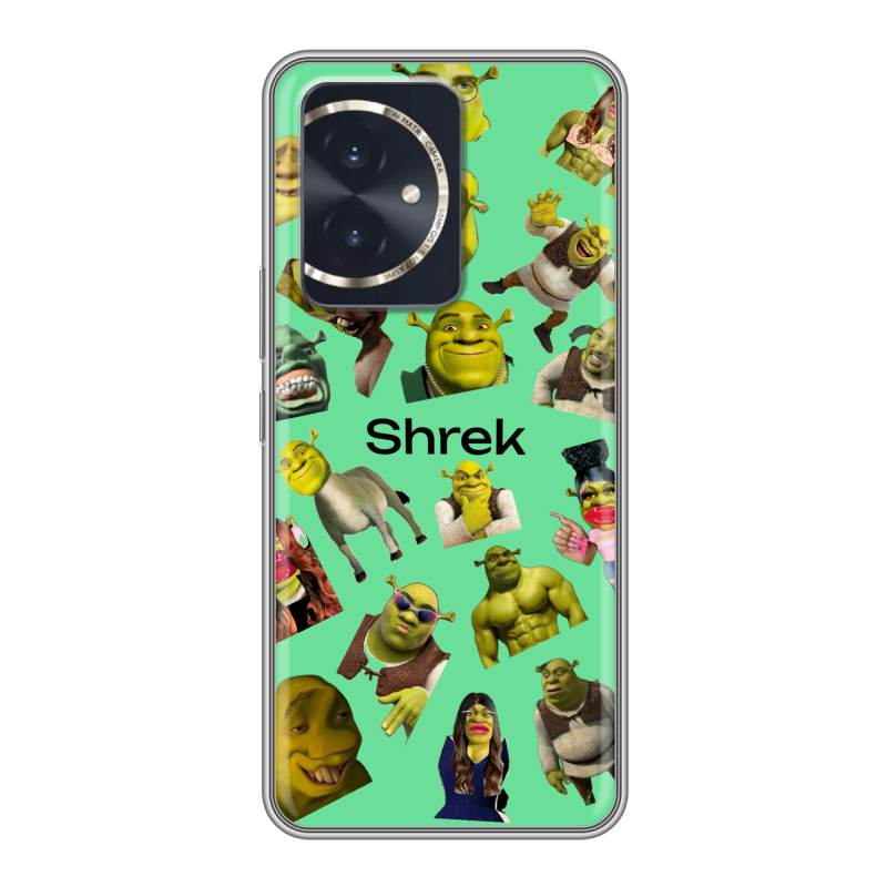 Силиконовый чехол на Honor 100 с принтом Шрек Shrek Силиконовый чехол на Honor 100 с принтом Шрек Shrek