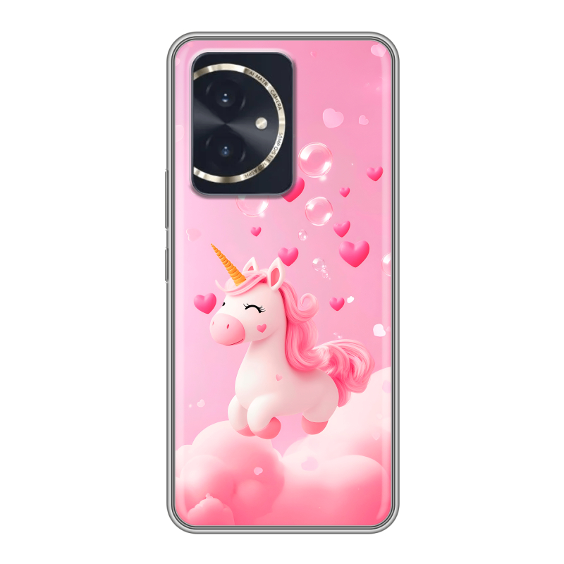 Силиконовый чехол на Honor 100 с принтом Единорог Силиконовый чехол на Honor 100 с принтом Единорог