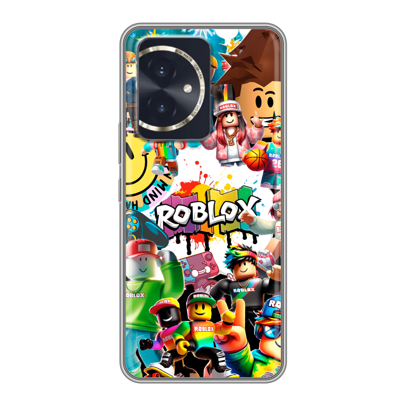Силиконовый чехол на Honor 100 с принтом Roblox Роблокс Силиконовый чехол на Honor 100 с принтом Roblox Роблокс