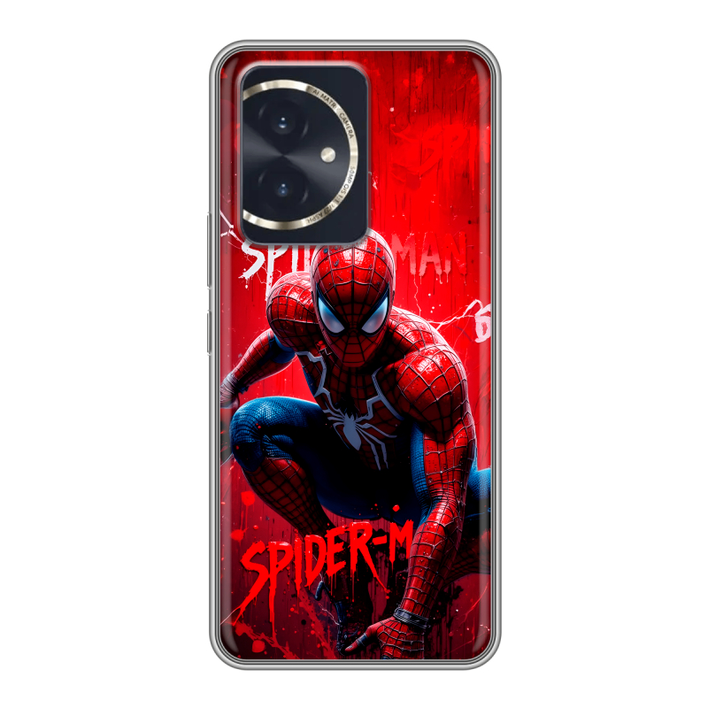 Силиконовый чехол на Honor 100 с принтом Spiderman Человек паук Силиконовый чехол на Honor 100 с принтом Spiderman Человек паук