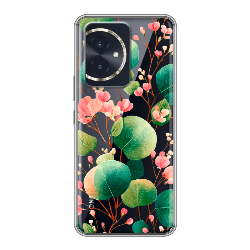 Силиконовый чехол на Honor 100 с принтом женский Силиконовый чехол на Honor 100 с принтом женский