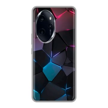 Силиконовый чехол на Honor 100 Pro с принтом Геометрия неона Силиконовый чехол на Honor 100 Pro с принтом Геометрия неона
