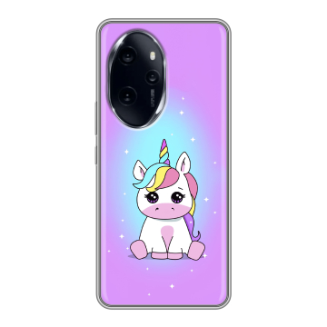 Силиконовый чехол на Honor 100 Pro с принтом Единорог Силиконовый чехол на Honor 100 Pro с принтом Единорог