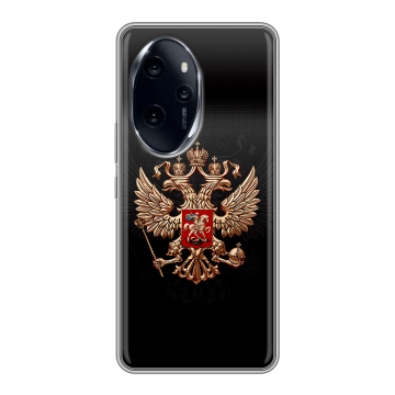 Силиконовый чехол на Honor 100 Pro с принтом Герб России Силиконовый чехол на Honor 100 Pro с принтом Герб России