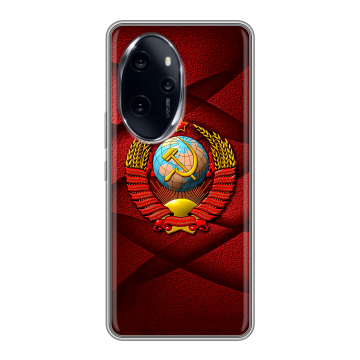 Силиконовый чехол на Honor 100 Pro с принтом Герб СССР Силиконовый чехол на Honor 100 Pro с принтом Герб СССР