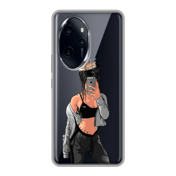 Силиконовый чехол на Honor 100 Pro с принтом Женские принты Силиконовый чехол на Honor 100 Pro с принтом Женские принты