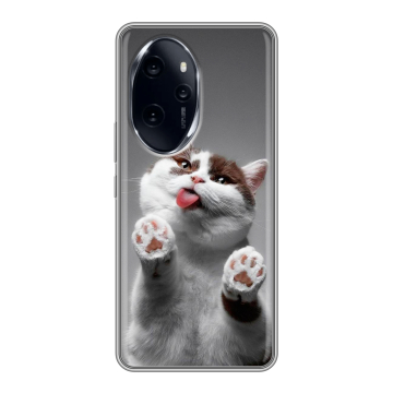 Силиконовый чехол на Honor 100 Pro с принтом Коты Силиконовый чехол на Honor 100 Pro с принтом Коты