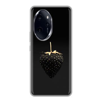 Силиконовый чехол на Honor 100 Pro с принтом Черная клубника Силиконовый чехол на Honor 100 Pro с принтом Черная клубника