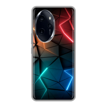 Силиконовый чехол на Honor 100 Pro с принтом Абстракция неон Силиконовый чехол на Honor 100 Pro с принтом Абстракция неон