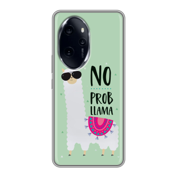 Силиконовый чехол на Honor 100 Pro с принтом Лама Силиконовый чехол на Honor 100 Pro с принтом Лама