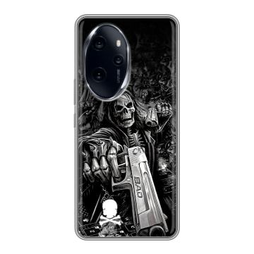 Силиконовый чехол на Honor 100 Pro с принтом Скелет Силиконовый чехол на Honor 100 Pro с принтом Скелет