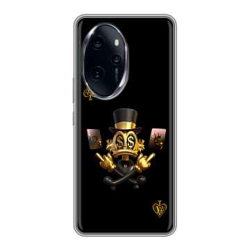 Силиконовый чехол на Honor 100 Pro с принтом Золотой скрудж макдак Силиконовый чехол на Honor 100 Pro с принтом Золотой скрудж макдак