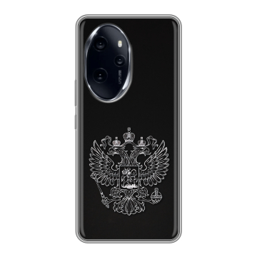 Силиконовый чехол на Honor 100 Pro с принтом Герб России Силиконовый чехол на Honor 100 Pro с принтом Герб России