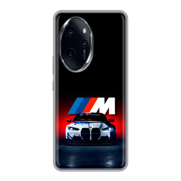 Силиконовый чехол на Honor 100 Pro с принтом БМВ BMW
