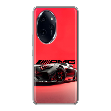 Силиконовый чехол на Honor 100 Pro с принтом Мерседес Mercedes AMG Силиконовый чехол на Honor 100 Pro с принтом Мерседес Mercedes AMG