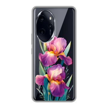 Силиконовый чехол на Honor 100 Pro с принтом Цветы орхидеи Силиконовый чехол на Honor 100 Pro с принтом Цветы орхидеи