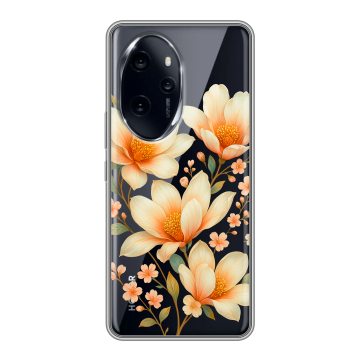 Силиконовый чехол на Honor 100 Pro с принтом Цветы Силиконовый чехол на Honor 100 Pro с принтом Цветы